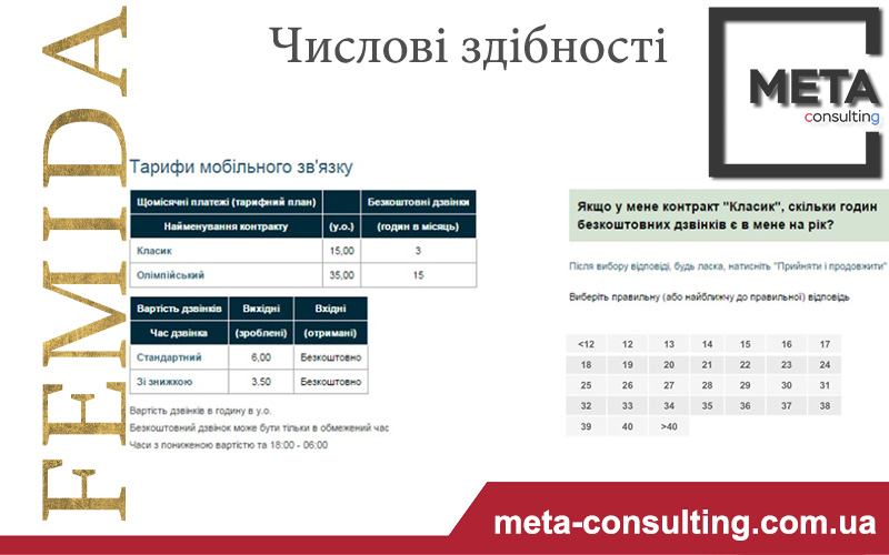 FEMIDA • General Skill Test_Числові здібності